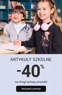 Smyk - gazetka promocyjna Artykuły szkolne: -40% na drugi tańszy produkt od wtorku 11.08 do czwartku 13.08