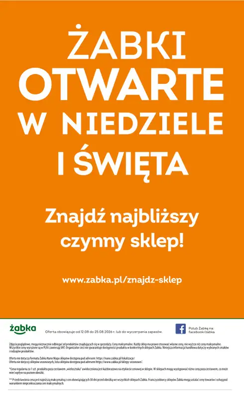 Żabka - gazetka promocyjna Gazetka Spożywcza od środy 12.08 do wtorku 25.08 - strona 18