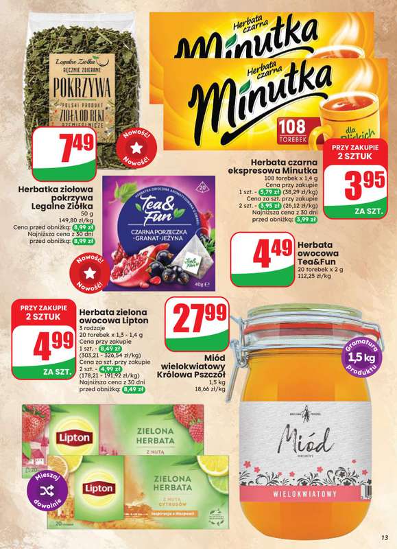 Dino - gazetka promocyjna Gazetka 33 / 2026 od środy 12.08 do wtorku 18.08 - strona 13