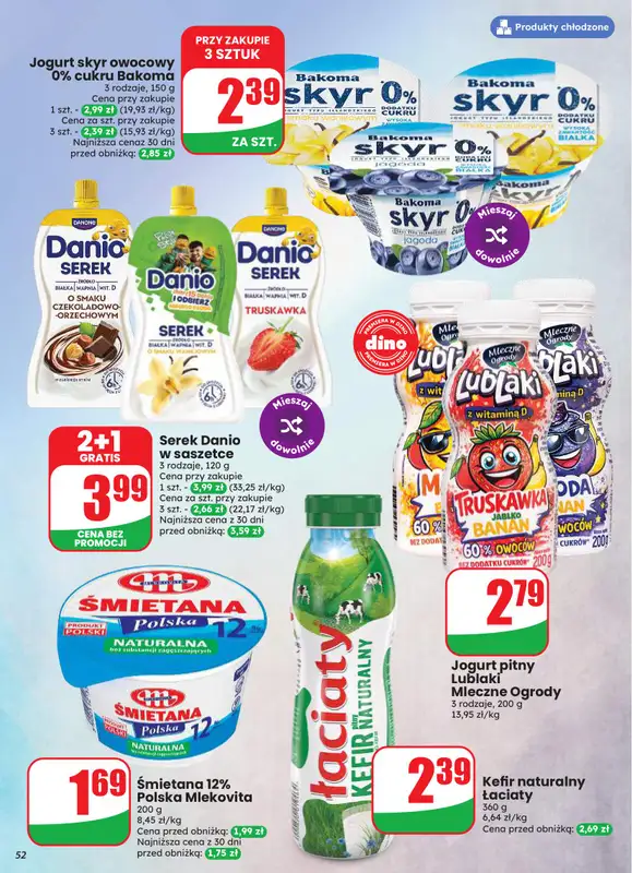 Dino - gazetka promocyjna Gazetka 33 / 2026 od środy 12.08 do wtorku 18.08 - strona 52