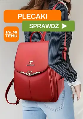 Temu - gazetka promocyjna Plecaki od środy 12.08 