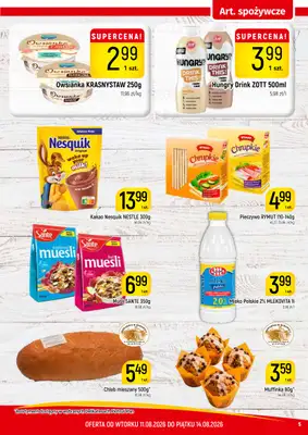 Delikatesy Piotruś Pan - gazetka promocyjna Gazetka od wtorku 11.08 do piątku 14.08 - strona 5