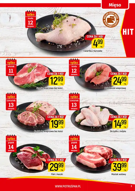 Delikatesy Piotruś Pan - gazetka promocyjna Gazetka od wtorku 11.08 do piątku 14.08 - strona 3