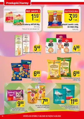 Delikatesy Piotruś Pan - gazetka promocyjna Gazetka od wtorku 11.08 do piątku 14.08 - strona 12