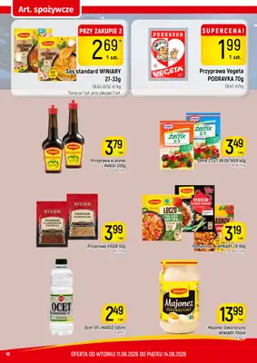 Delikatesy Piotruś Pan - gazetka promocyjna Gazetka od wtorku 11.08 do piątku 14.08 - strona 10