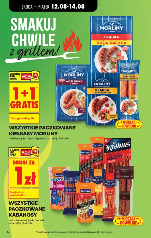 Biedronka - gazetka promocyjna Od środy, Z ladą tradycyjną od środy 12.08 do wtorku 18.08 - strona 4