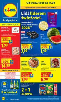 Lidl - gazetka promocyjna Gazetka Ważna Od 12.08 Do 14.08 od środy 12.08 do piątku 14.08