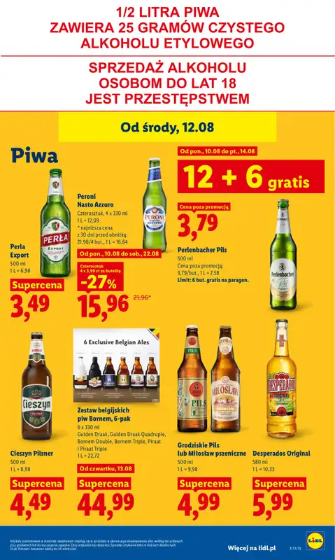 Lidl - gazetka promocyjna Gazetka Ważna Od 12.08 Do 14.08 od środy 12.08 do piątku 14.08 - strona 75