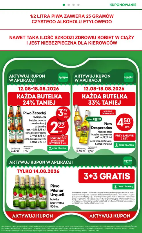 Żabka - gazetka promocyjna Gazetka od środy 12.08 do wtorku 25.08 - strona 36