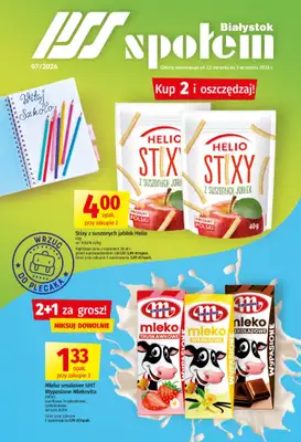 Społem - gazetka promocyjna Gazetka Społem Białystok od środy 12.08 do czwartku 03.09