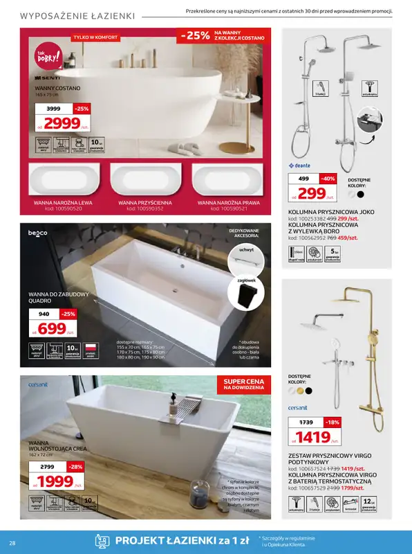 Komfort - gazetka promocyjna Gazetka od środy 12.08 do wtorku 15.09 - strona 28