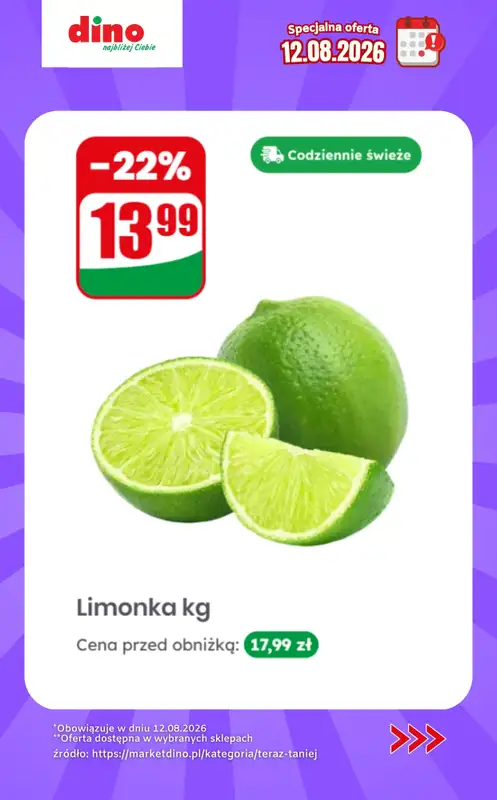 Dino - gazetka promocyjna Specjalna oferta na 12.08.2026 - promocje spoza gazetki od środy 12.08 do środy 12.08 - strona 10