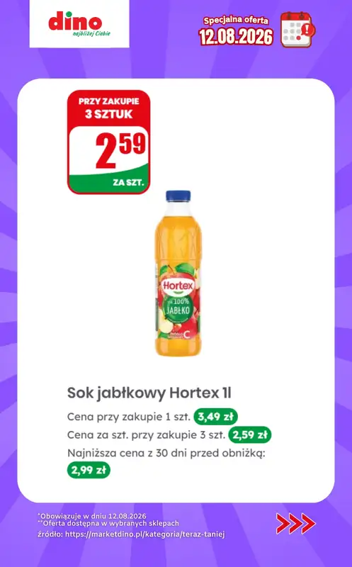 Dino - gazetka promocyjna Specjalna oferta na 12.08.2026 - promocje spoza gazetki od środy 12.08 do środy 12.08 - strona 7