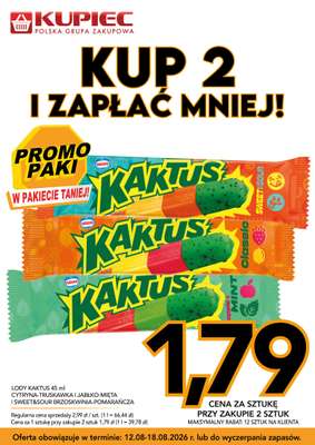 Kupiec - gazetka promocyjna Promopaki od środy 12.08 do wtorku 18.08 - strona 9