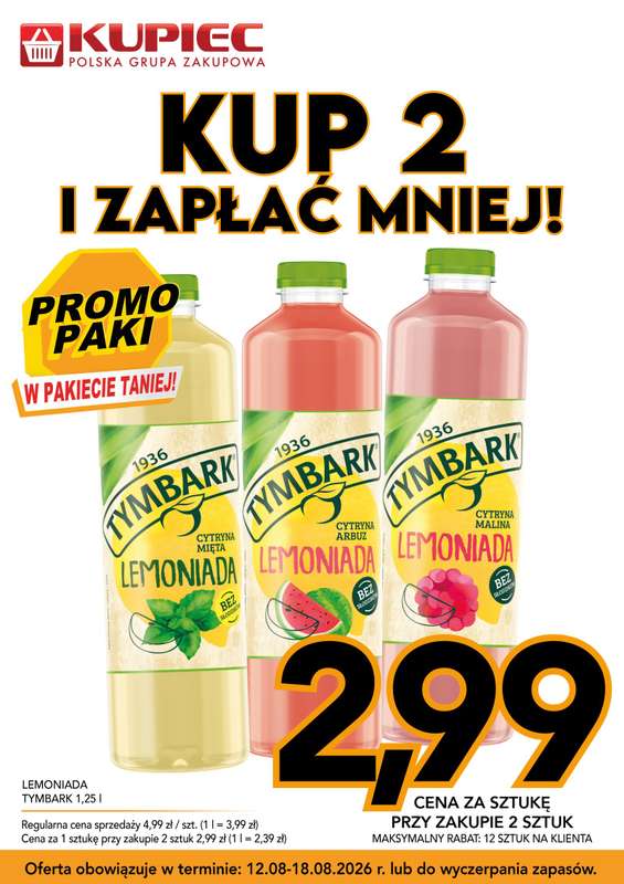 Kupiec - gazetka promocyjna Promopaki od środy 12.08 do wtorku 18.08 - strona 7