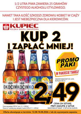 Kupiec - gazetka promocyjna Promopaki od środy 12.08 do wtorku 18.08 - strona 6