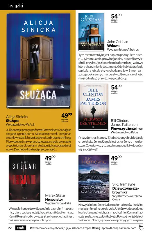 Empik - gazetka promocyjna Tom kultury: książki od środy 12.08 do wtorku 25.08 - strona 22
