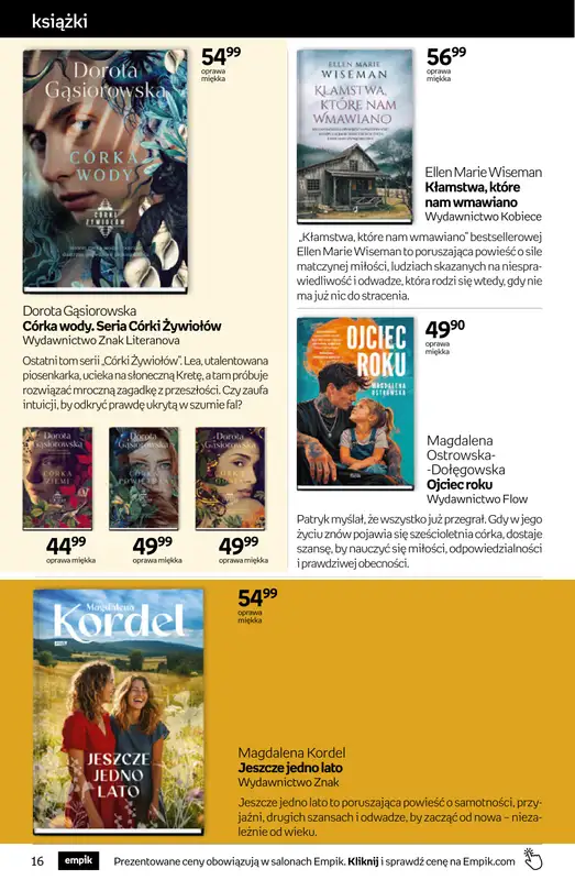 Empik - gazetka promocyjna Tom kultury: książki od środy 12.08 do wtorku 25.08 - strona 16