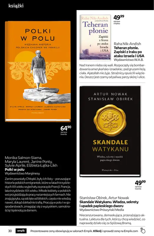 Empik - gazetka promocyjna Tom kultury: książki od środy 12.08 do wtorku 25.08 - strona 30