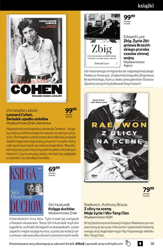Empik - gazetka promocyjna Tom kultury: książki od środy 12.08 do wtorku 25.08 - strona 35