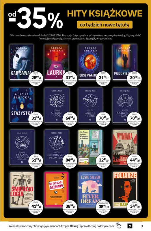 Empik - gazetka promocyjna Tom kultury: książki od środy 12.08 do wtorku 25.08 - strona 3