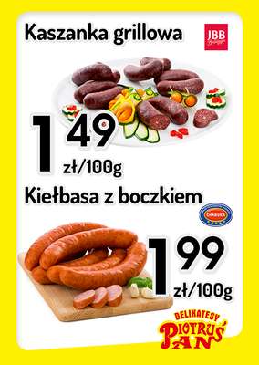 Delikatesy Piotruś Pan - gazetka promocyjna Plakaty promocyjne od środy 12.08 do środy 19.08