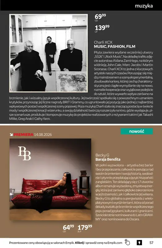 Empik - gazetka promocyjna Tom kultury: muzyka od środy 12.08 do wtorku 25.08 - strona 4
