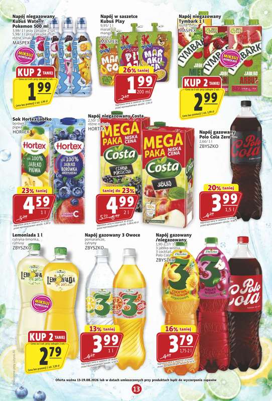 Prim Market - gazetka promocyjna Gazetka od czwartku 13.08 do środy 19.08 - strona 13
