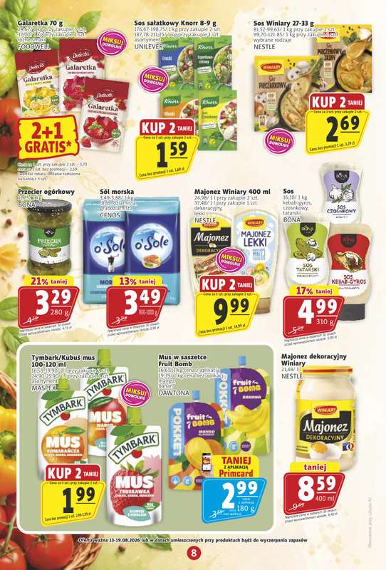 Prim Market - gazetka promocyjna Gazetka od czwartku 13.08 do środy 19.08 - strona 8