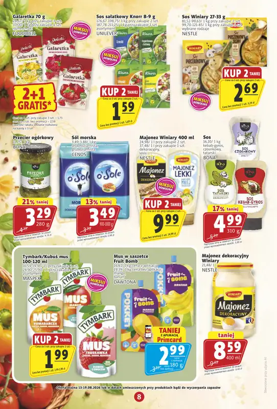 Prim Market - gazetka promocyjna Gazetka od czwartku 13.08 do środy 19.08 - strona 8