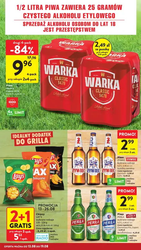 Intermarche - gazetka promocyjna Gazetka od czwartku 13.08 do środy 19.08 - strona 12