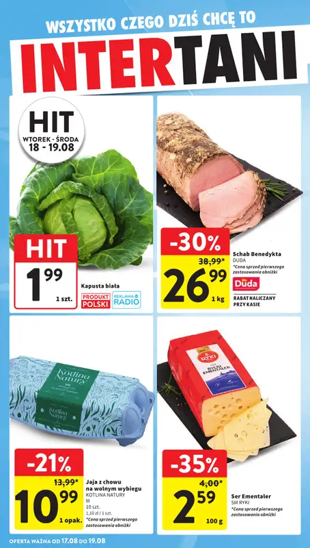 Intermarche - gazetka promocyjna Gazetka od czwartku 13.08 do środy 19.08 - strona 42