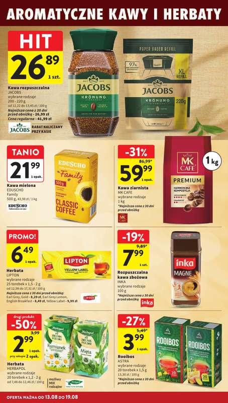 Intermarche - gazetka promocyjna Gazetka od czwartku 13.08 do środy 19.08 - strona 28