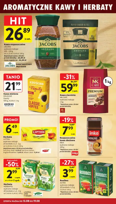 Intermarche - gazetka promocyjna Gazetka od czwartku 13.08 do środy 19.08 - strona 28