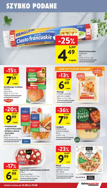 Intermarche - gazetka promocyjna Gazetka od czwartku 13.08 do środy 19.08 - strona 25