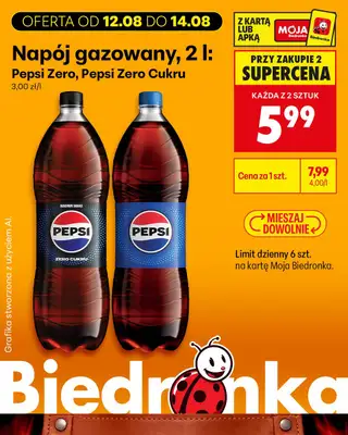 Biedronka - gazetka promocyjna Biedronkowe oszczędności od środy od środy 12.08 do piątku 14.08 - strona 6