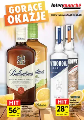 Intermarche - gazetka promocyjna Gazetka alkoholowa od czwartku 13.08 do środy 26.08