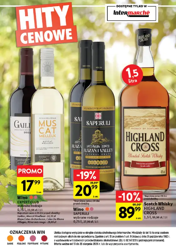 Intermarche - gazetka promocyjna Gazetka alkoholowa od czwartku 13.08 do środy 26.08 - strona 20