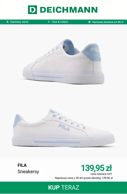 Deichmann - gazetka promocyjna Nowe modele Fila od piątku 14.08  - strona 9