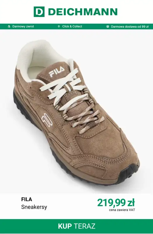 Deichmann - gazetka promocyjna Nowe modele Fila od piątku 14.08  - strona 3
