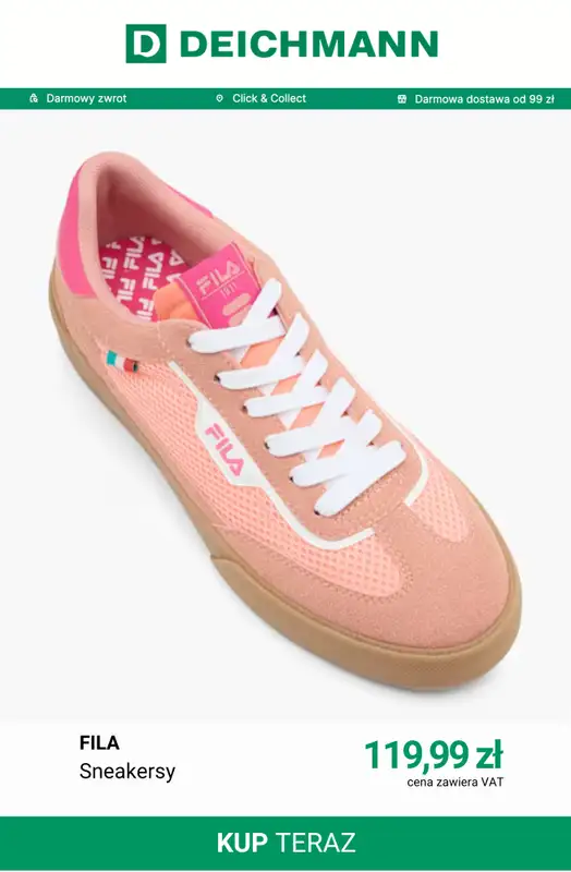 Deichmann - gazetka promocyjna Nowe modele Fila od piątku 14.08  - strona 8