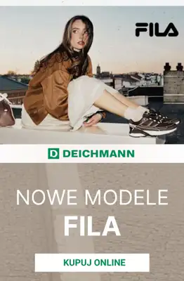Deichmann - gazetka promocyjna Nowe modele Fila od piątku 14.08 