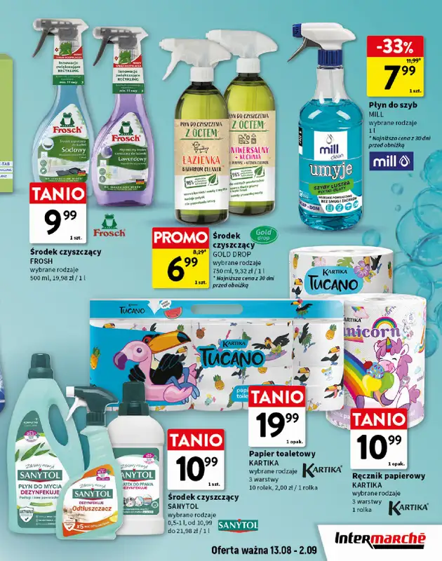 Intermarche - gazetka promocyjna Detergenty, kosmetyki, higiena od czwartku 13.08 do środy 02.09 - strona 11