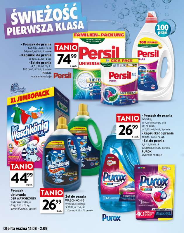 Intermarche - gazetka promocyjna Detergenty, kosmetyki, higiena od czwartku 13.08 do środy 02.09 - strona 8
