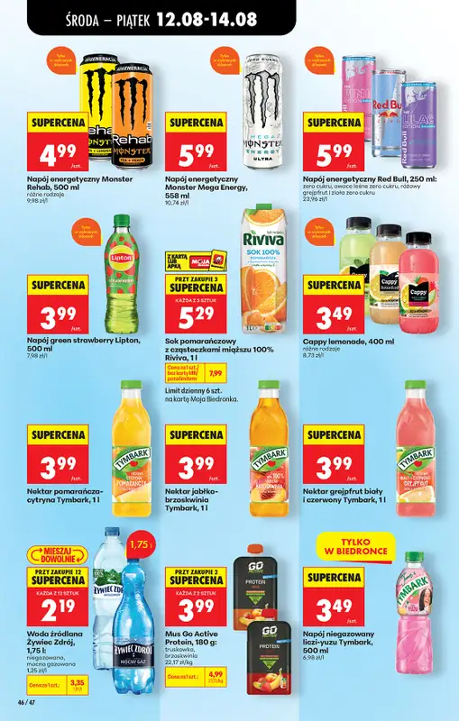 Biedronka - gazetka promocyjna Od środy od środy 12.08 do środy 19.08 - strona 66