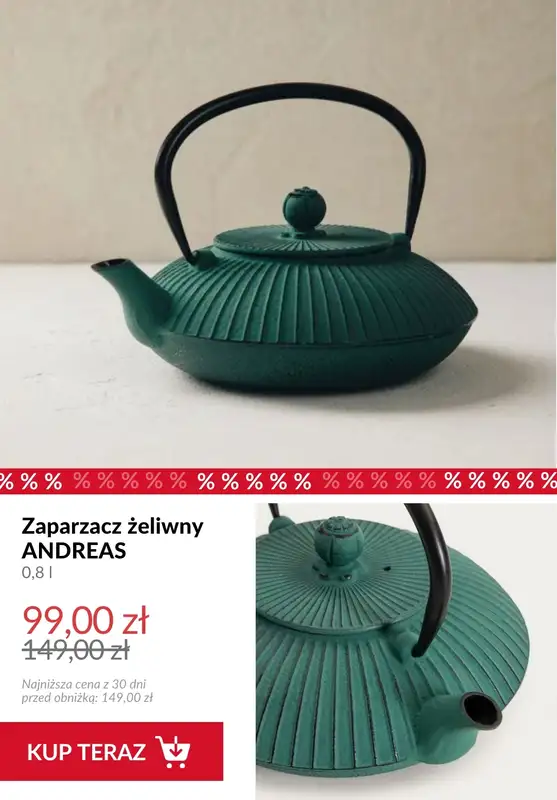 Homla - gazetka promocyjna Do -70% akcesoria do kawy i herbaty od piątku 14.08  - strona 8