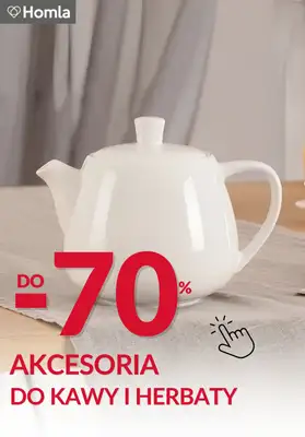 Homla - gazetka promocyjna Do -70% akcesoria do kawy i herbaty od piątku 14.08 