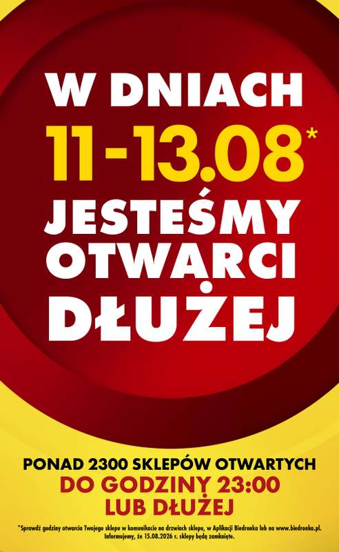 Biedronka - gazetka promocyjna Od środy, Z ladą tradycyjną od środy 12.08 do środy 19.08 - strona 2