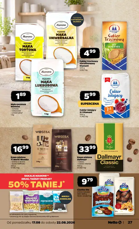 Netto - gazetka promocyjna Gazetka Spożywcza od poniedziałku 17.08 do soboty 22.08 - strona 27