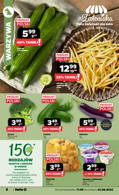 Netto - gazetka promocyjna Gazetka Spożywcza od poniedziałku 17.08 do soboty 22.08 - strona 8